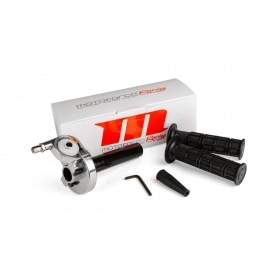 Ātrās darbības droseles rokturis hroma / gumijas rokturi