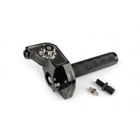 Quick Action Throttle MotoForce Racing CNC Aluminium Black