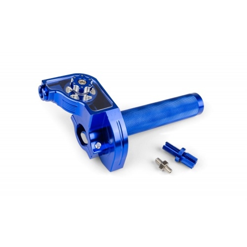 Īsais gāzes rokturis MotoForce Racing CNC Alumīnija Zils Īsais gāzes rokturis MotoForce Racing CNC Alumīnija Zils