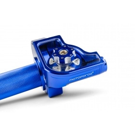 Īsais gāzes rokturis MotoForce Racing CNC Alumīnija Zils