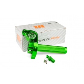 Quick Action Throttle MotoForce Racing CNC Aluminium Green