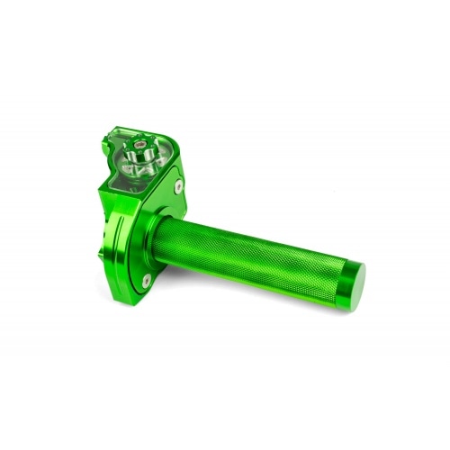 Quick Action Throttle MotoForce Racing CNC Aluminium Green Quick Action Throttle MotoForce Racing CNC Aluminium Green