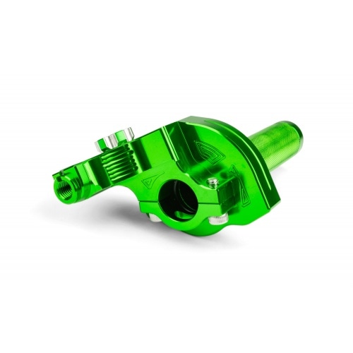 Quick Action Throttle MotoForce Racing CNC Aluminium Green Quick Action Throttle MotoForce Racing CNC Aluminium Green