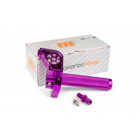 Quick Action Throttle CNC Aluminium MotoForce Racing Purple