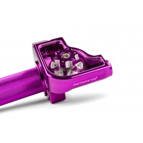 Quick Action Throttle CNC Aluminium MotoForce Racing Purple