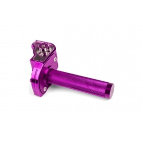 Quick Action Throttle CNC Aluminium MotoForce Racing Purple