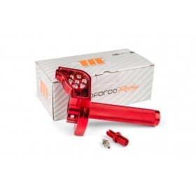 Quick Action Throttle MotoForce Racing CNC Aluminium Red