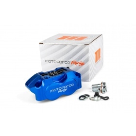 Brake Caliper 4-piston MotoForce Racing blue