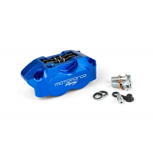 Brake Caliper 4-piston MotoForce Racing blue Brake Caliper 4-piston MotoForce Racing blue