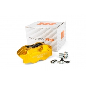 Brake Caliper 4-piston MotoForce Racing gold