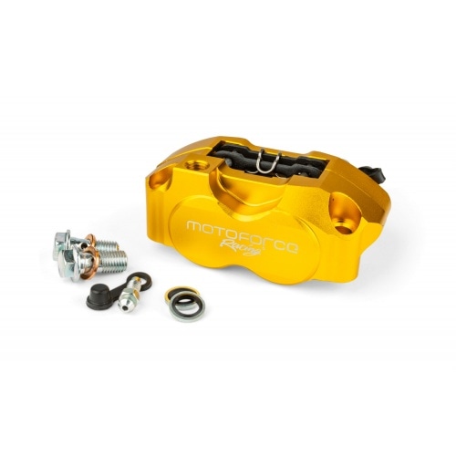 Brake Caliper 4-piston MotoForce Racing gold Brake Caliper 4-piston MotoForce Racing gold
