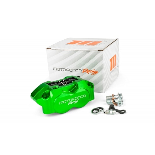 Brake Caliper 4-piston MotoForce Racing green Brake Caliper 4-piston MotoForce Racing green