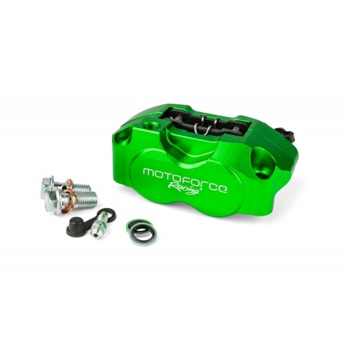 Brake Caliper 4-piston MotoForce Racing green Brake Caliper 4-piston MotoForce Racing green