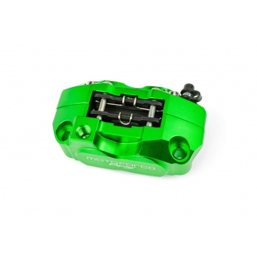 Brake Caliper 4-piston MotoForce Racing green Brake Caliper 4-piston MotoForce Racing green
