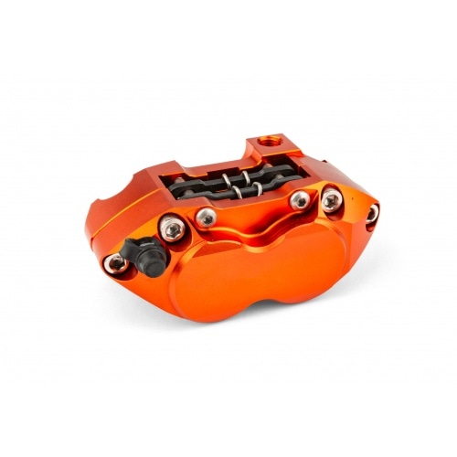 Brake Caliper 4-piston MotoForce Racing orange Brake Caliper 4-piston MotoForce Racing orange