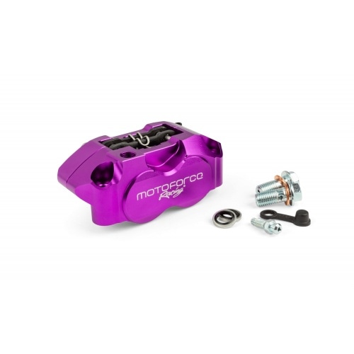4-поршневой тормозной суппорт MotoForce Racing фиолетовый 4-поршневой тормозной суппорт MotoForce Racing фиолетовый