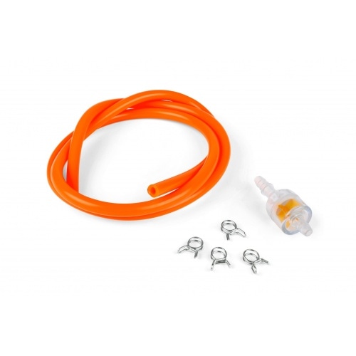 Komplekts Degvielas šļūtene + filtrs d.5mm oranžā krāsā Komplekts Degvielas šļūtene + filtrs d.5mm oranžā krāsā