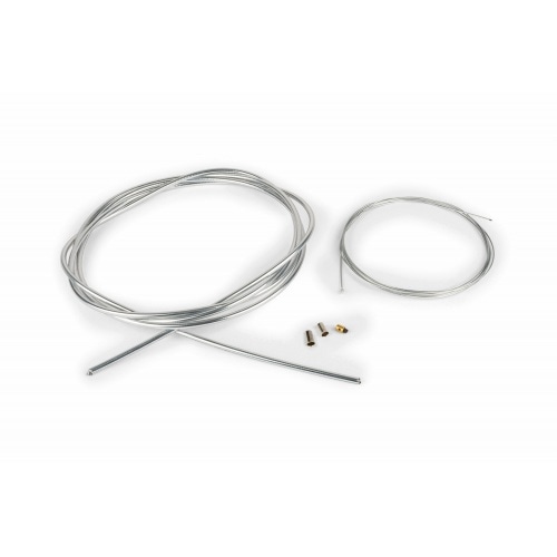 Droselēšanas kabeļa komplekts universāls 1,2 mm x 2 metri Motoforce Racing hroms Droselēšanas kabeļa komplekts universāls 1,2 mm x 2 metri Motoforce Racing hroms