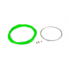 Droselēšanas kabeļa komplekts universāls 1,2 mm x 2 metri Motoforce Racing neona zaļš