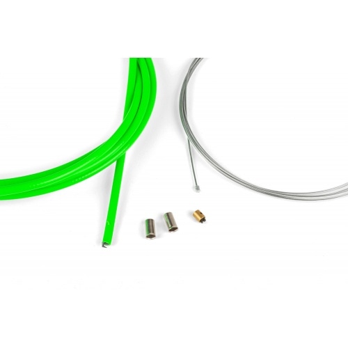 Throttle Cable Kit universal 1.2mm x 2 meters Motoforce Racing neon green Throttle Cable Kit universal 1.2mm x 2 meters Motoforce Racing neon green