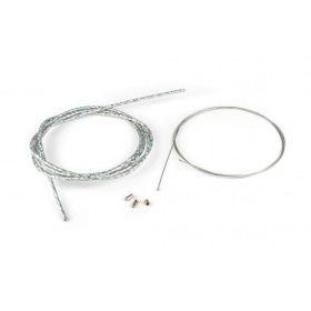 Droselēšanas kabeļa komplekts universāls 1,2 mm x 2 metri Motoforce Racing Lazer hroma krāsā