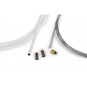 Droselēšanas kabeļa komplekts universāls 1,2 mm x 2 metri Motoforce Racing balts