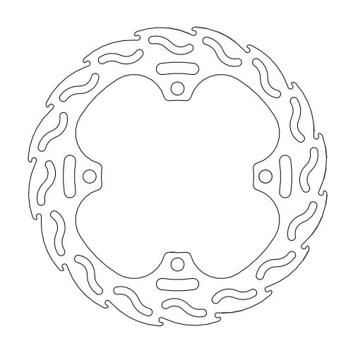 Bremžu disks Moto Master Flame aizmugurējais CR 125 / 250 1998 - 2001 Bremžu disks Moto Master Flame aizmugurējais CR 125 / 250 1998 - 2001