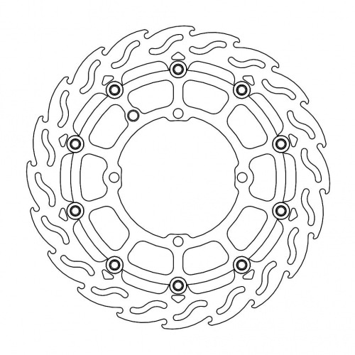 Brake Disc front floating Moto Master Supermoto Racing 300mm KXF 250 / 450 Brake Disc front floating Moto Master Supermoto Racing 300mm KXF 250 / 450
