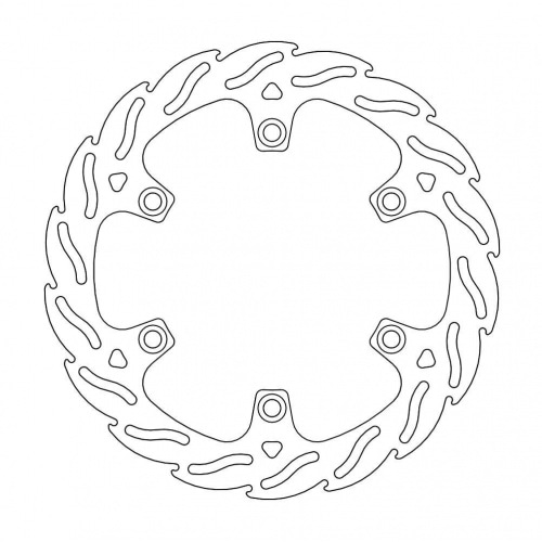 Brake Disc fixed Moto Master Flame rear KXF 250 / 450 after 2019 Brake Disc fixed Moto Master Flame rear KXF 250 / 450 after 2019