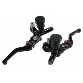 Bremžu / sajūga svira MTKT CNC, disku bremzes vai hidrauliskais sajūgs, M10x1,25 mm, melna