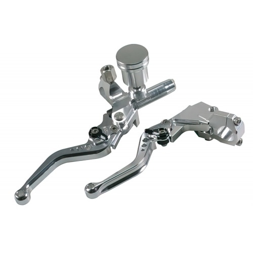 Brake Lever (cable) and Brake Cylinder with lever (hydraulic) MTKT CNC chrome Brake Lever (cable) and Brake Cylinder with lever (hydraulic) MTKT CNC chrome