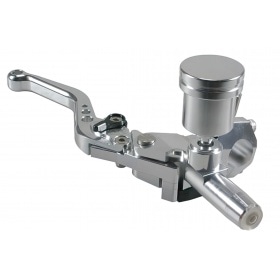 Bremžu sviras (troses) un bremžu galvenais cilindrs ar sviru (hidrauliskais) MTKT CNC hroms