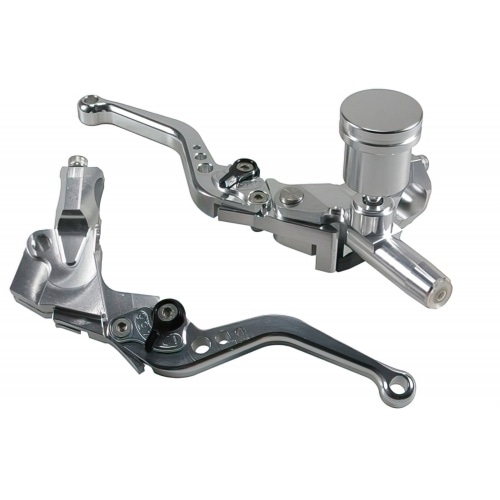 Brake Lever (cable) and Brake Cylinder with lever (hydraulic) MTKT CNC chrome Brake Lever (cable) and Brake Cylinder with lever (hydraulic) MTKT CNC chrome