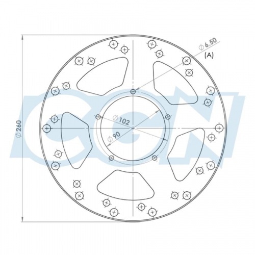 NG Brake Disc front 250mm Peugeot XR6 NG Brake Disc front 250mm Peugeot XR6
