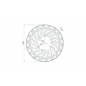NG Brake Disc front 300mm Derbi DRD Pro / SM