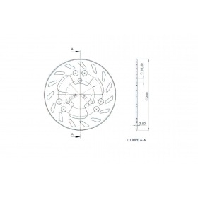 NG Bremžu disks aizmugurējais 200mm Peugeot XPS 2005 līdz 2009