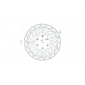 NG Bremžu disks priekšējais 300mm Peugeot XR7 pēc 2008 gada