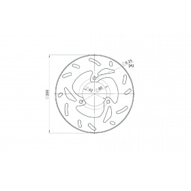 Brake Disc rear 200mm NG Brake Disc Rieju MRX / MRT