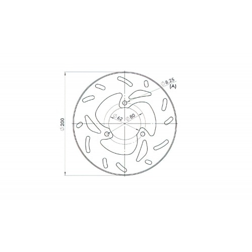 Brake Disc rear 200mm NG Brake Disc Rieju MRX / MRT Brake Disc rear 200mm NG Brake Disc Rieju MRX / MRT