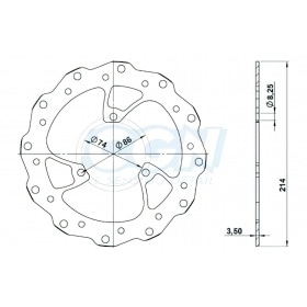 Bremžu disks priekšējais NG Bremžu disks Peugeot Speedfight 3 / 4