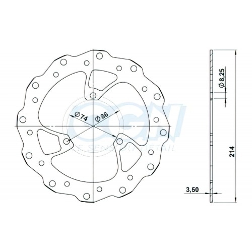 Bremžu disks priekšējais NG Bremžu disks Peugeot Speedfight 3 / 4 Bremžu disks priekšējais NG Bremžu disks Peugeot Speedfight 3 / 4