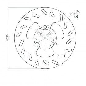Brake Disc rear 218mm NG Brake Disc Derbi DRD Racing