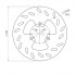 Brake Disc rear 218mm NG Brake Disc Derbi DRD Racing Brake Disc rear 218mm NG Brake Disc Derbi DRD Racing