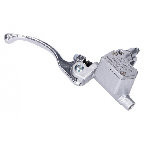 Bremžu galvenais cilindrs priekšējais ar sviru Naraku sudrabs Rieju RR 50 / SMX 50 / MRT 50 / RRX / Tango 2000- Bremžu galvenais cilindrs priekšējais ar sviru Naraku sudrabs Rieju RR 50 / SMX 50 / MRT 50 / RRX / Tango 2000-