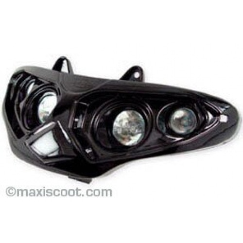Headlight Quattro ODF Gilera Runner / Hussar black Headlight Quattro ODF Gilera Runner / Hussar black