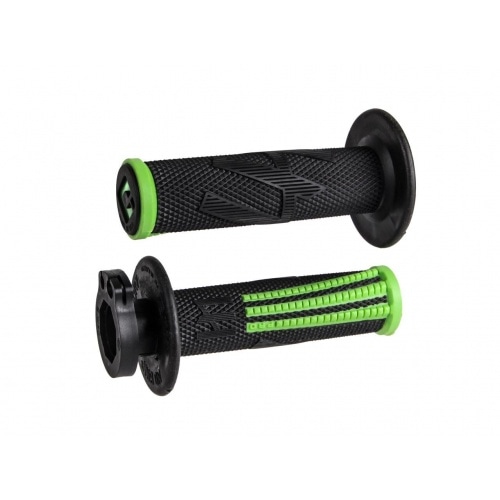 Grips ODI Emig Pro V2 Lock-on full diamond black / green Grips ODI Emig Pro V2 Lock-on full diamond black / green