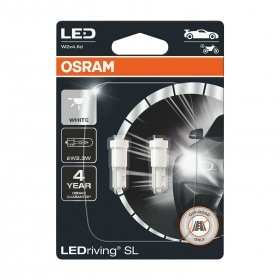 LED spuldze W2,3W 12V - 0,25W T5 Osram LEDspuldze balta 6000K (X2)