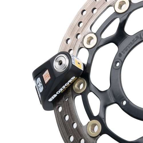 Disku slēdzene ar signalizāciju Alpha XA14 Oxford 14 mm nerūsējošais tērauds, melns Disku slēdzene ar signalizāciju Alpha XA14 Oxford 14 mm nerūsējošais tērauds, melns