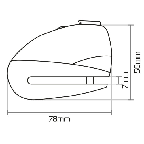 Disku bloķēšanas skrūvgriezis 7 Oxford 7mm melns Disku bloķēšanas skrūvgriezis 7 Oxford 7mm melns