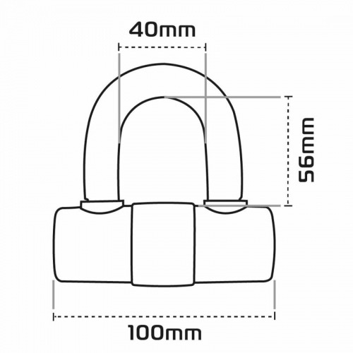 U-Lock / Disc Lock HD MAX Oxford 14 mm melns U-Lock / Disc Lock HD MAX Oxford 14 mm melns